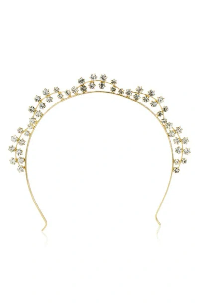 Brides And Hairpins Sydney Crystal Crown In Gold