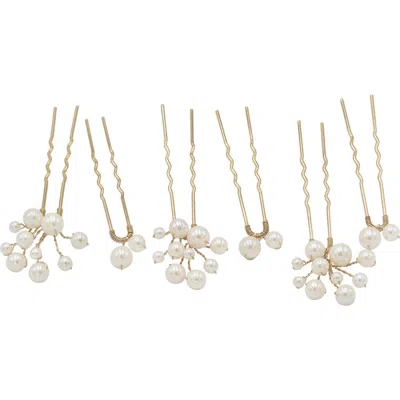 Brides And Hairpins Brides & Hairpins Wrenlee 6-pack Hair Pins In Gold