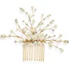 Brides And Hairpins Brides & Hairpins Ziva Austrian Crystal & Faux Pearl Hair Comb