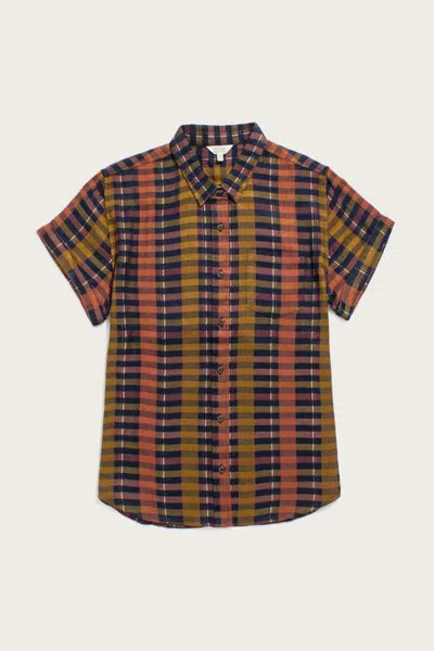 Bridge & Burn Bea Shirt In Alpenglow Stripe