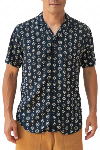 Bridge & Burn Collins Slim Shirt In Midnight Sundance In Multi