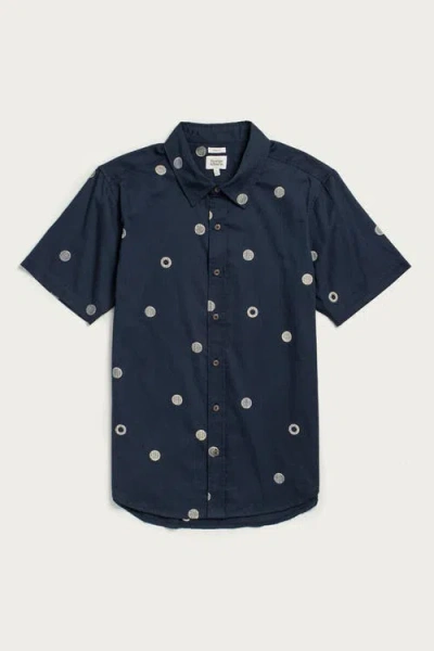 Bridge & Burn Emerson Slim Shirt In Blue