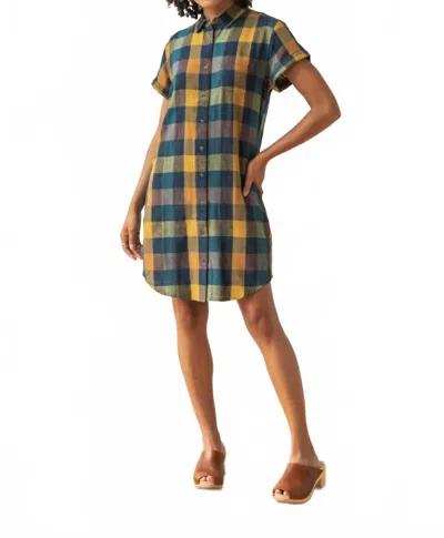 Bridge & Burn Loren Shirt Dress In Moonbow Plaid In Multi