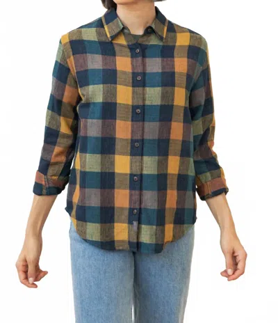 Bridge & Burn Olivia Slim Shirt In Moonbow Plaid In Multi