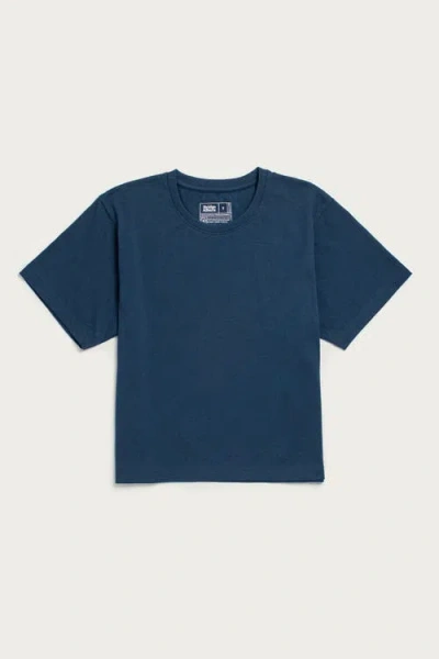 Bridge & Burn Recycled Boxy Tee In Blue