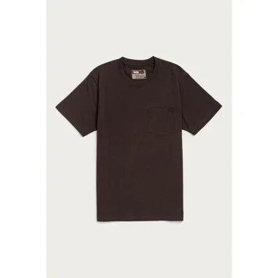 Bridge & Burn Recycled Pocket Tee In Brown
