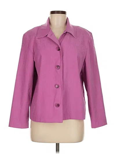 Pre-owned Briggs 3/4 Sleeve Blouse In Purple
