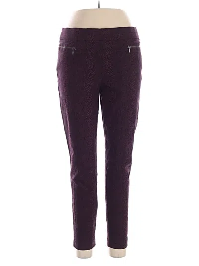 Pre-owned Briggs Active Pants In Burgundy