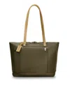 Briggs & Riley Expandable Tote In Olive