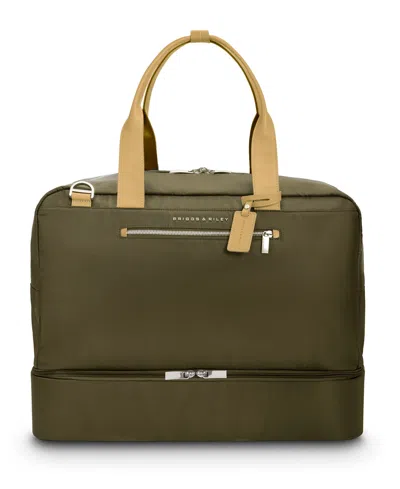 Briggs & Riley 15" Rhapsody Weekender Tote In Olive