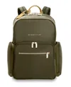 Briggs & Riley 16" Rhapsody Medium Backpack In Olive