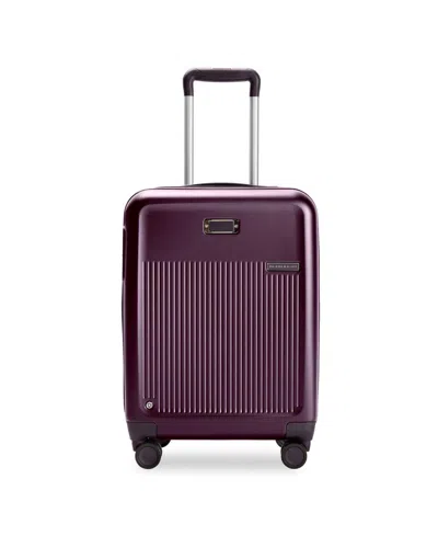 Briggs & Riley 21" Sympatico Global Carry-on Expandable Spinner In Plum