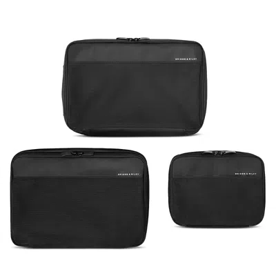 Briggs & Riley 3 Piece Carry On Packing Cube Set In Black