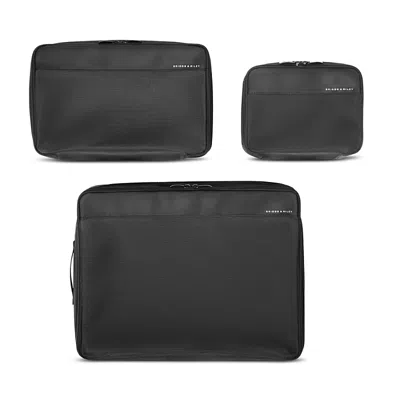 Briggs & Riley 3 Piece Check In Packing Cube Set In Black