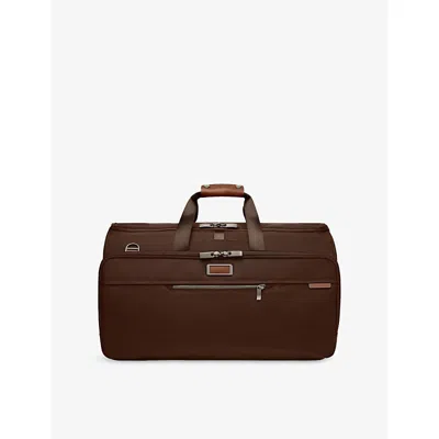 Briggs & Riley Aseline Garment Nylon Duffle Bag In Chocolate
