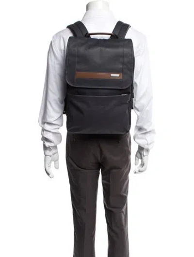Pre-owned Briggs & Riley Backpack In Black