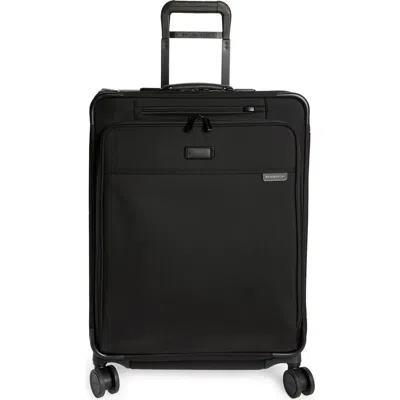 Briggs & Riley Baseline 26-inch Medium Expandable Spinner Suitcase In Black