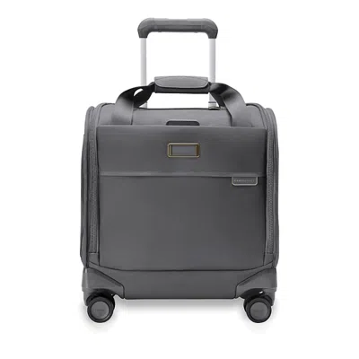 Briggs & Riley Baseline Cabin Spinner Suitcase In Gray