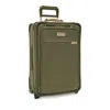 Briggs & Riley Baseline Essential 2 Wheel Carry On Suitcase In Olive
