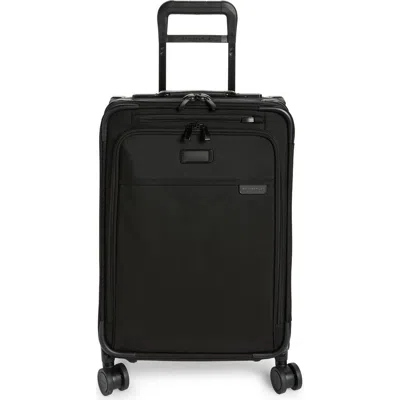 Briggs & Riley Baseline Essential 22-inch Expandable Spinner Carry-on Bag In Black