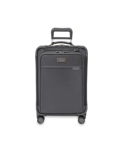 Briggs & Riley Baseline Essential Carry-on Spinner In Steel Gray