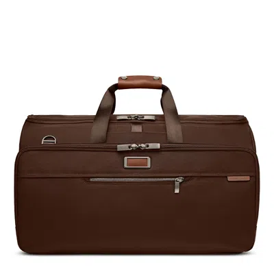 Briggs & Riley Baseline Garment Duffel Bag In Chocolate