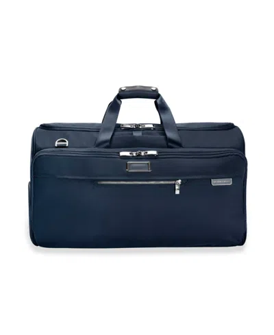 Briggs & Riley Baseline Garment Duffle In Blue