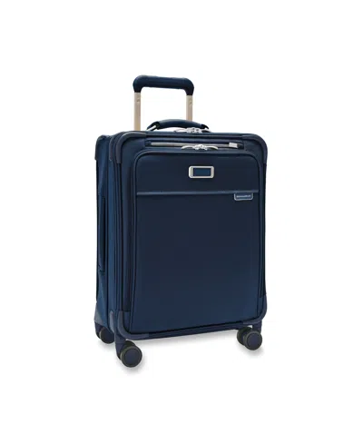 Briggs & Riley Baseline Global Carry-on Spinner In Navy