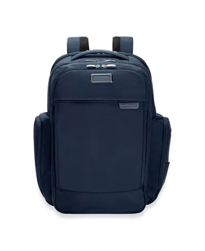 Briggs & Riley Baseline Traveler Backpack In Navy