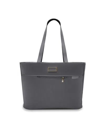 Briggs & Riley Baseline Traveler Tote In Steel Gray