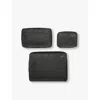 Briggs & Riley Branded Check-in Recycled-polyamide And Mesh Packing Cube Set In Black