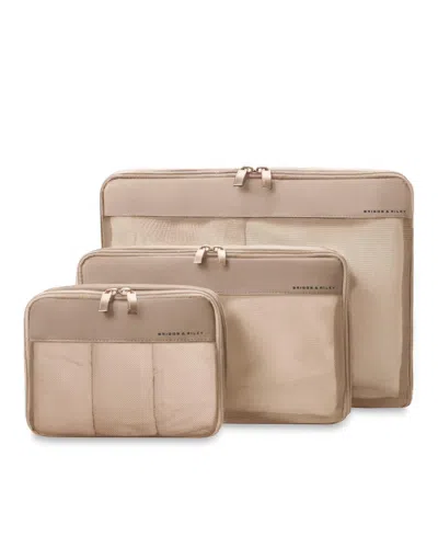 Briggs & Riley Briggs Riley Travel Essentials Check In Compression Packing Cube Set In Brown