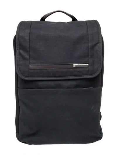 Pre-owned Briggs & Riley Canvas Backpack In Gray