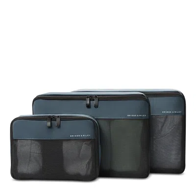 Briggs & Riley Carry On Packing Cube Set In Blue