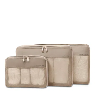Briggs & Riley Carry On Packing Cube Set In Neutral