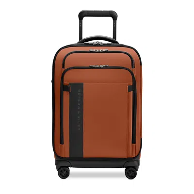 Briggs & Riley Essential Domestic Spinner Carry On Bag In Brown