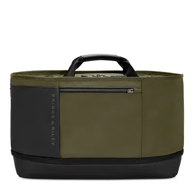 Briggs & Riley Expandable Overnighter Bag In Green
