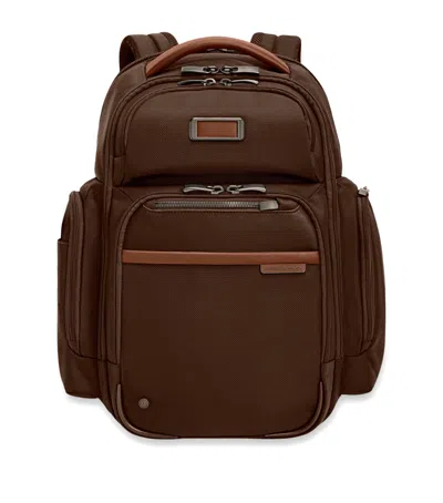 Briggs & Riley Large Cargo Backpack In Brown