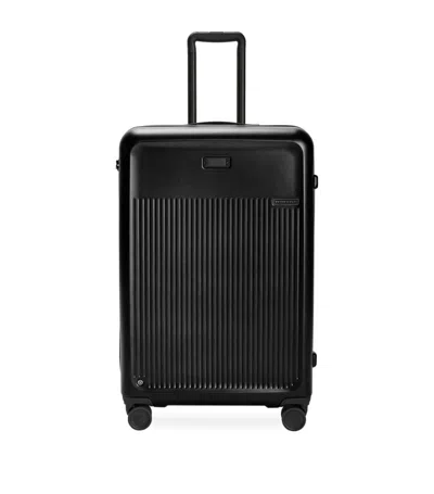 Briggs & Riley Large Expandable Spinner Suitcase In Black