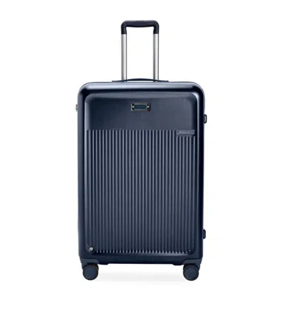 Briggs & Riley Large Expandable Spinner Suitcase In Navy