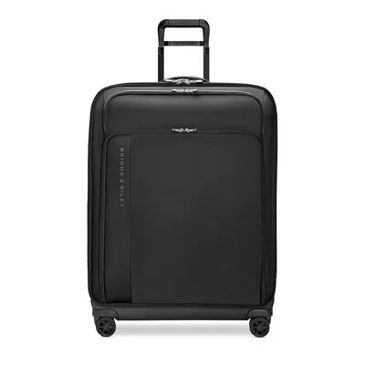 Briggs & Riley Large Expandable Spinner Checked Bag In Black