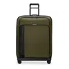 Briggs & Riley Large Expandable Spinner Checked Bag In Green