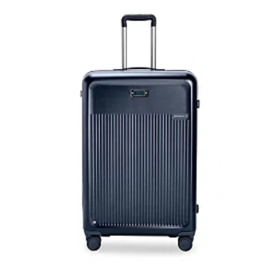 Briggs & Riley Large Expandable Spinner Suitcase In Navy