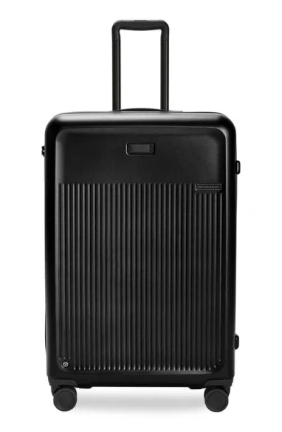 Briggs & Riley Large Sympatico Expandable 30-inch Spinner Packing Case In Black