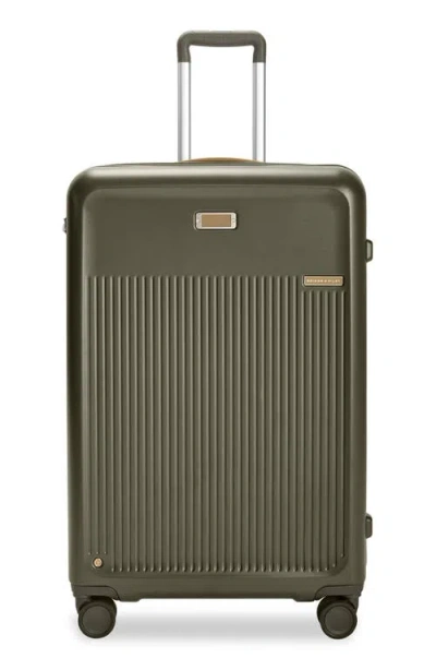 Briggs & Riley Large Sympatico Expandable 30-inch Spinner Packing Case In Green