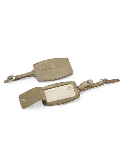 Briggs & Riley Leather Id Tag - Tags In Green