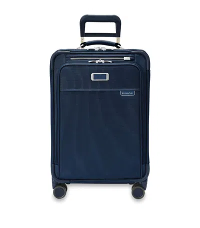Briggs & Riley Baseline Essential Carry On Spinner Suitcase In Navy