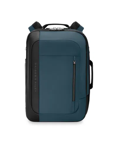 Briggs & Riley Medium Convertible Backpack In Blue