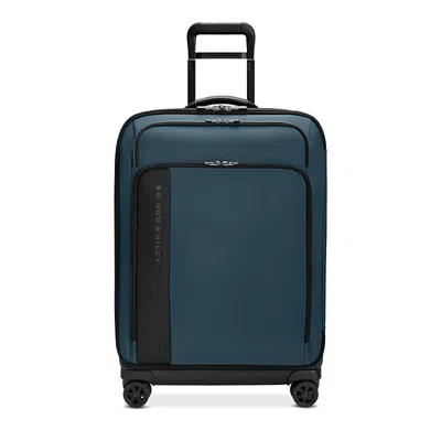 Briggs & Riley Medium Expandable Spinner Checked Bag In Blue