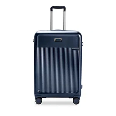 Briggs & Riley Medium Expandable Spinner Suitcase In Navy